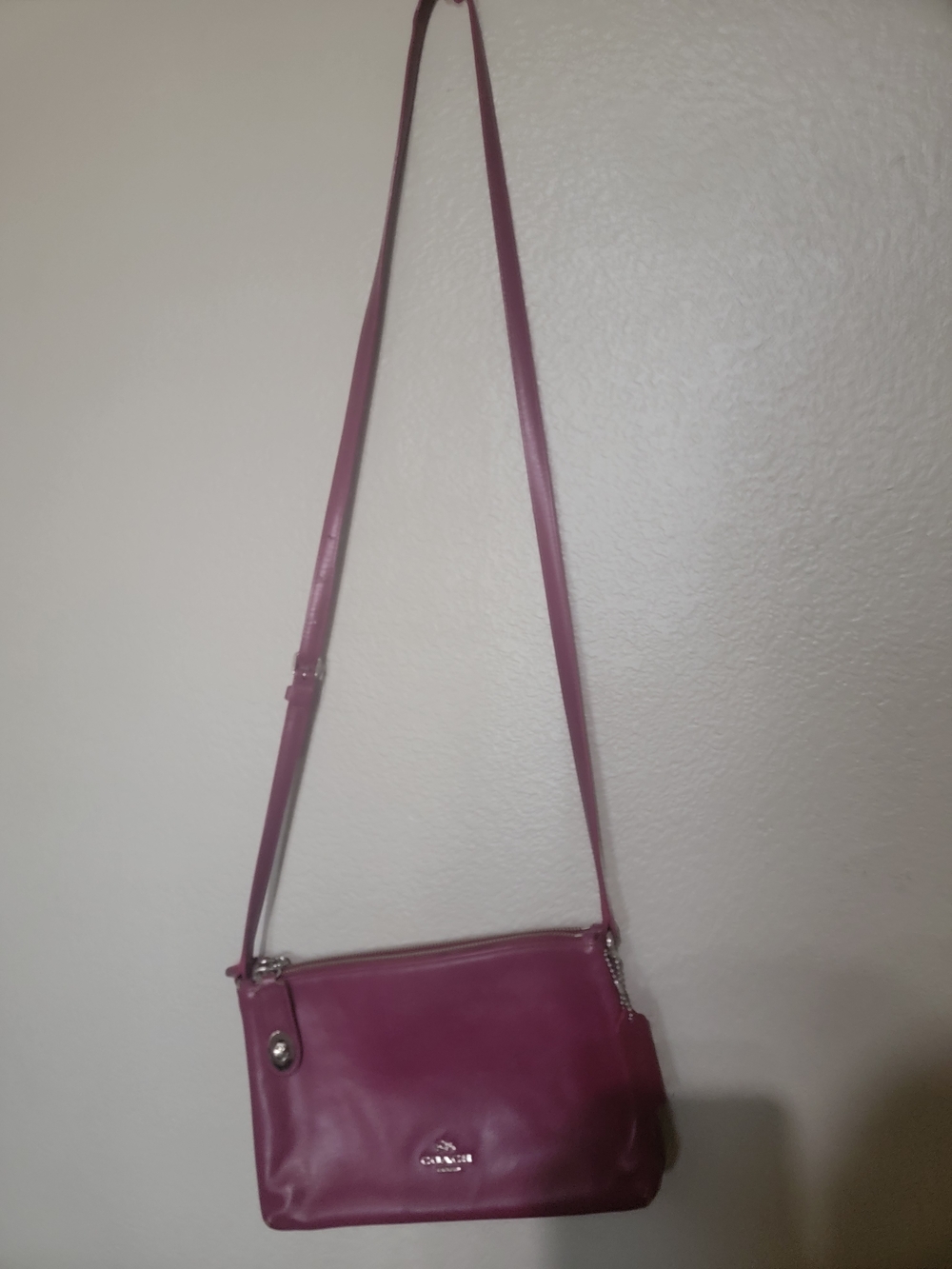 Coach Pink Leather Crossbody Bag
